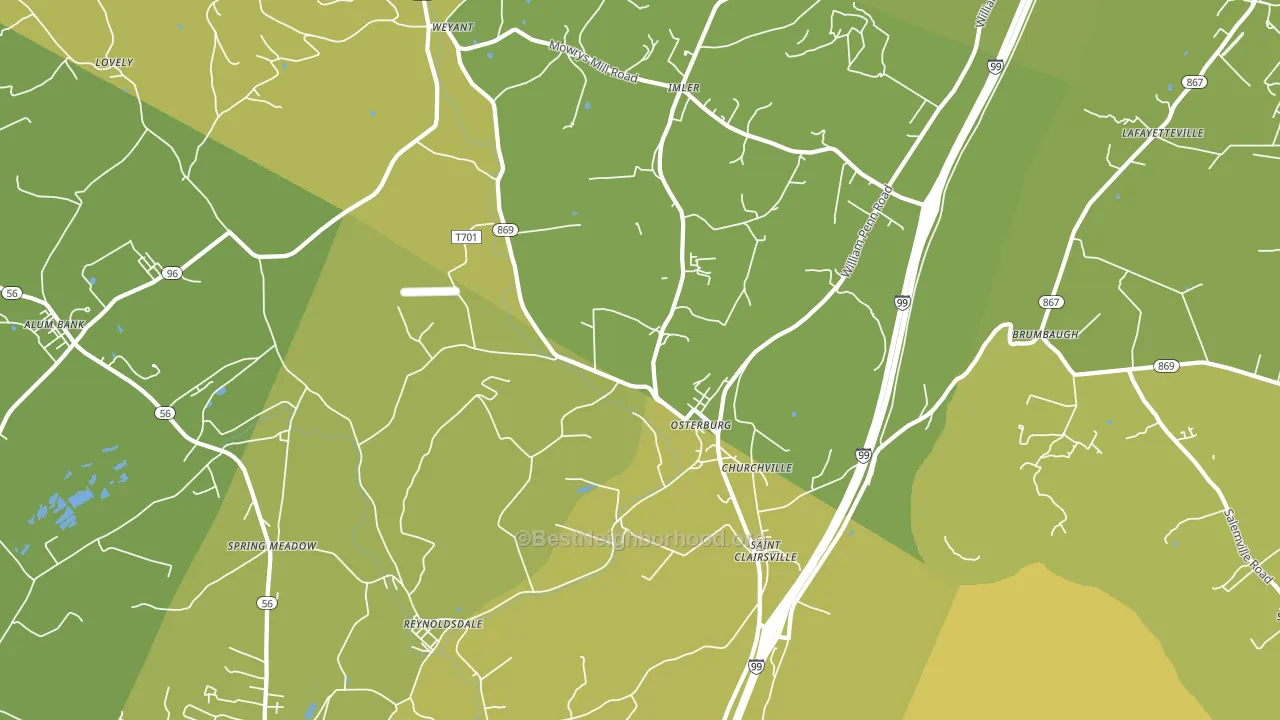 16667, PA block-group voter-turnout map