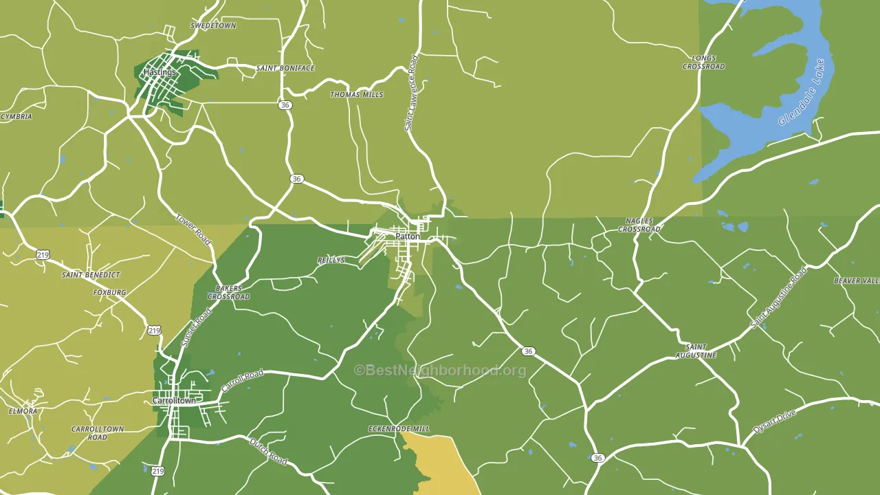 16668, PA block-group voter-turnout map