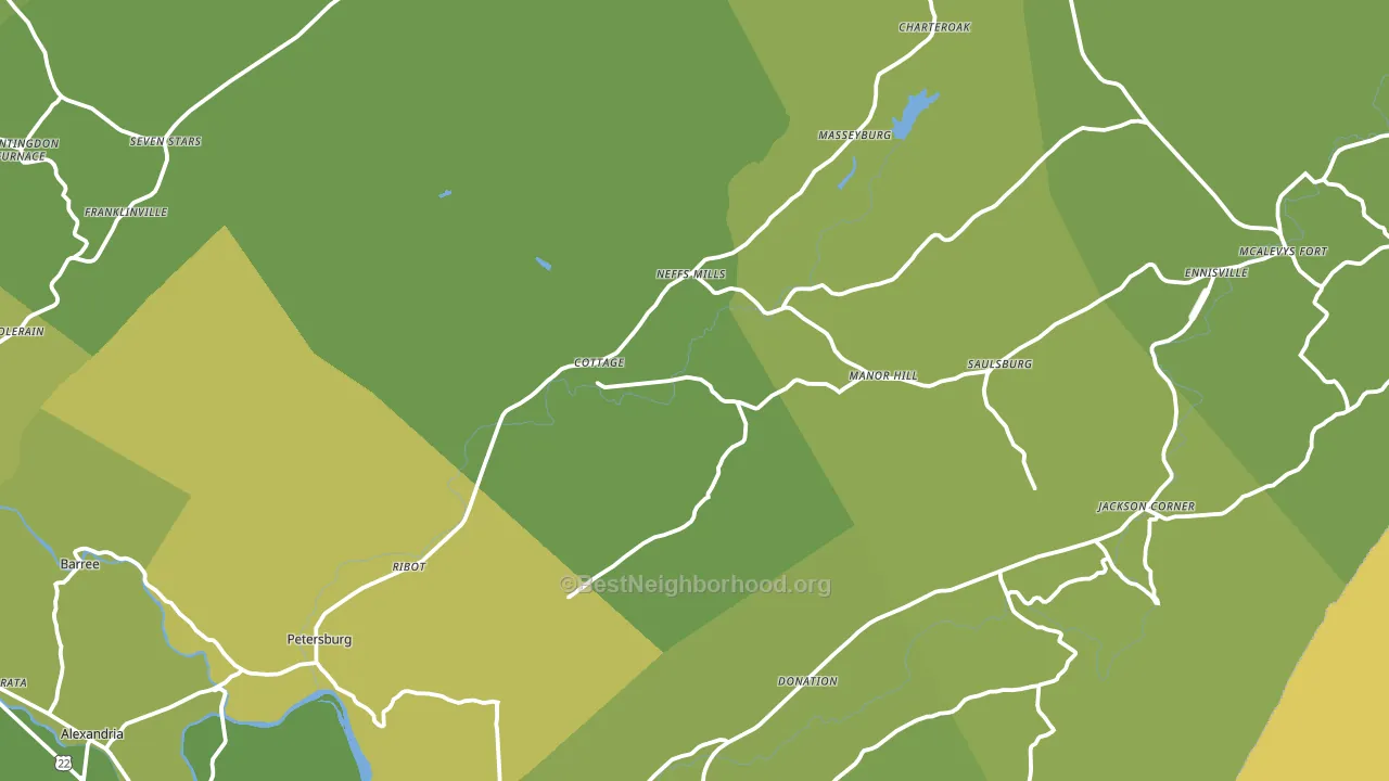 16669, PA block-group voter-turnout map