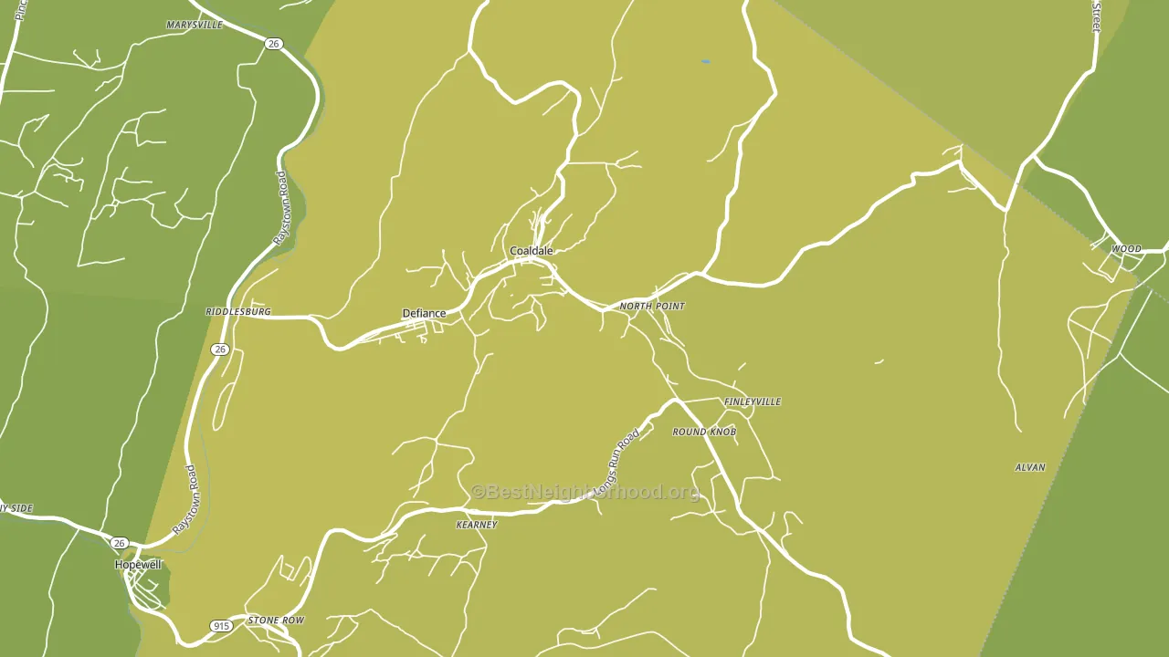 16679, PA block-group voter-turnout map
