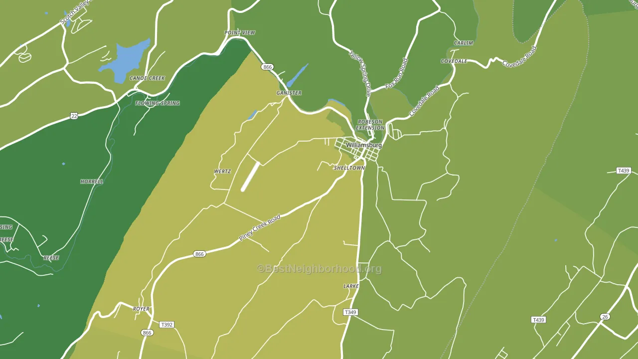 16693, PA block-group voter-turnout map