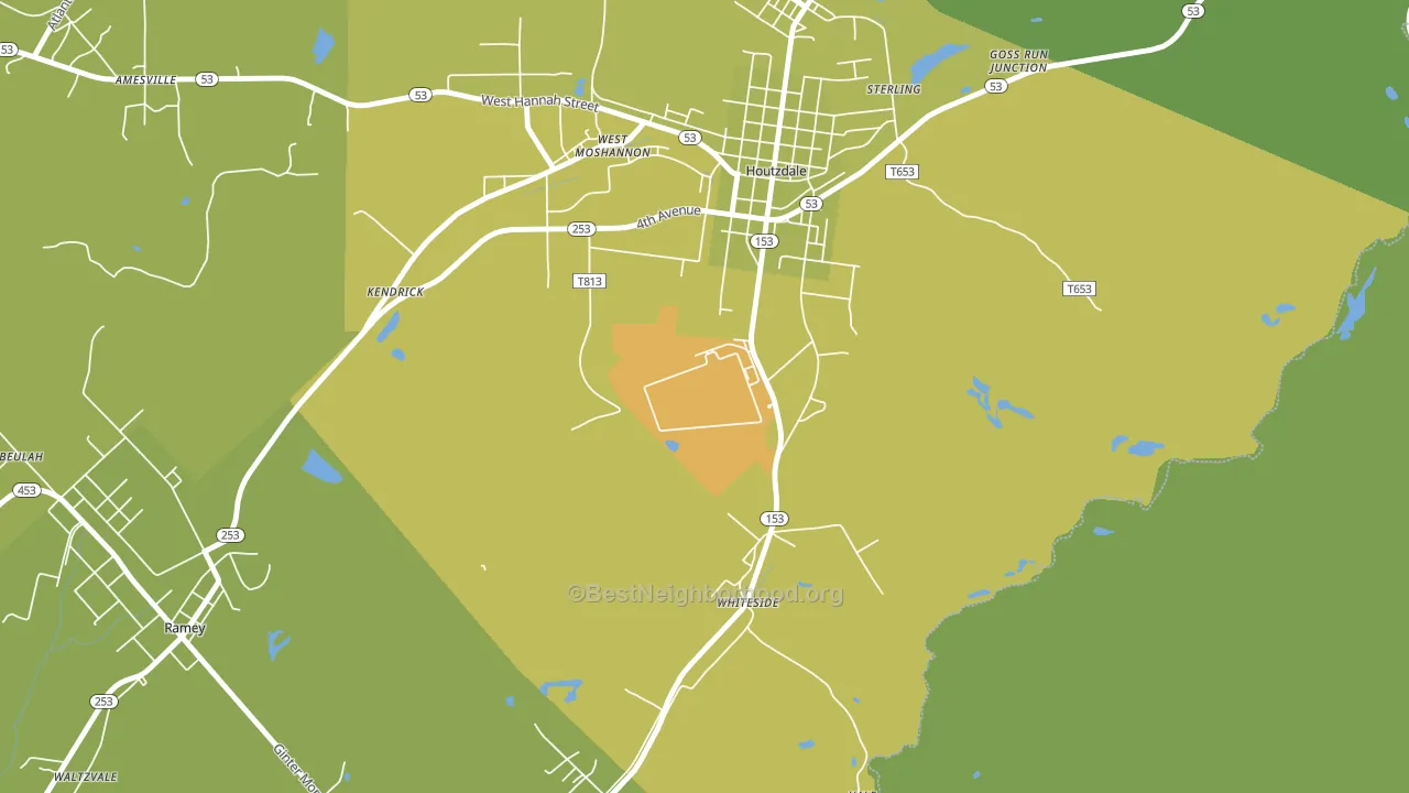 16698, PA block-group voter-turnout map