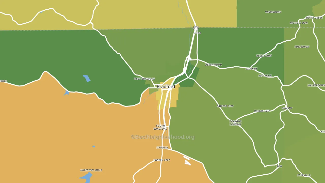 16701, PA block-group voter-turnout map