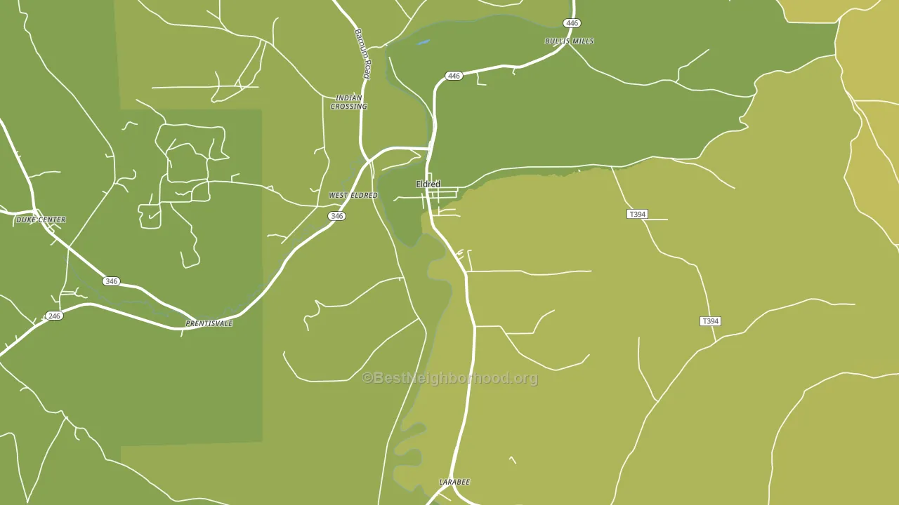 16731, PA block-group voter-turnout map