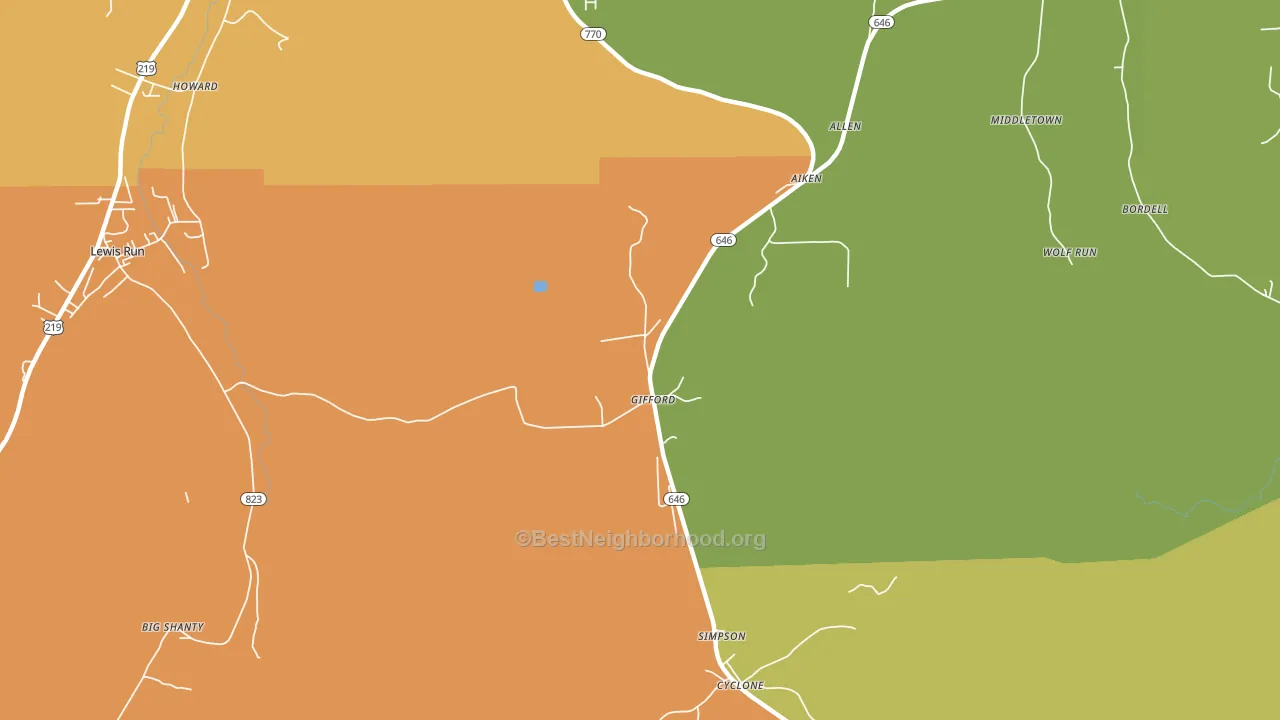 16732, PA block-group voter-turnout map