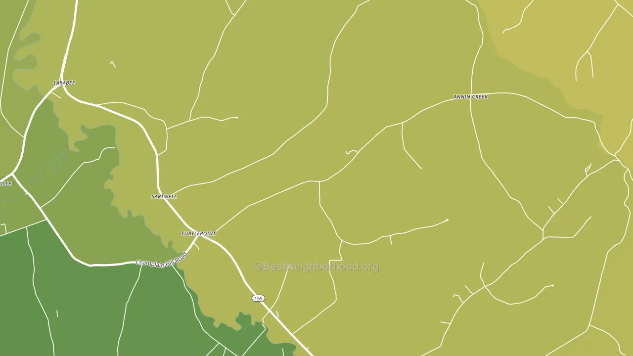 16750, PA block-group voter-turnout map