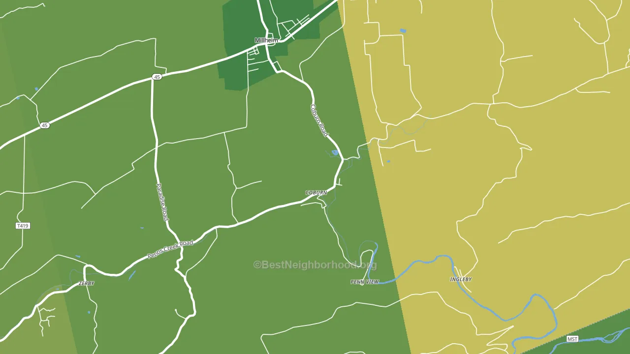 16832, PA block-group voter-turnout map