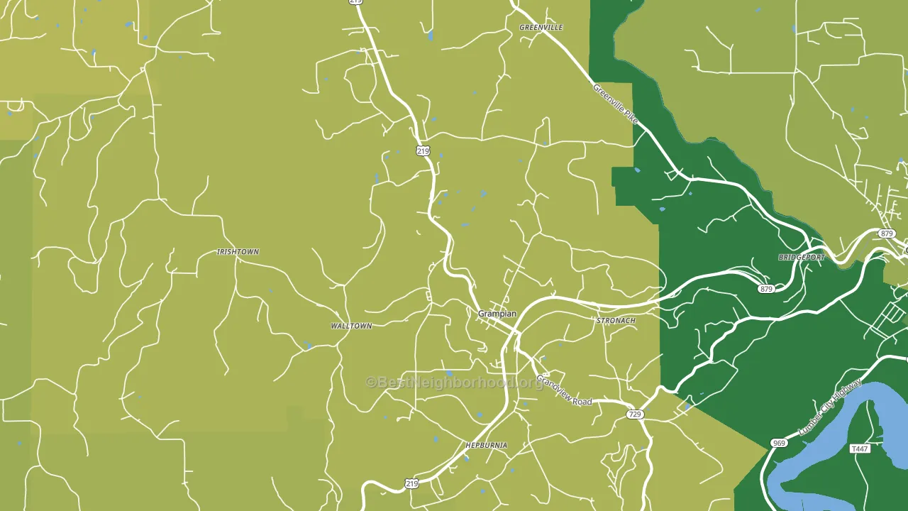 16838, PA block-group voter-turnout map