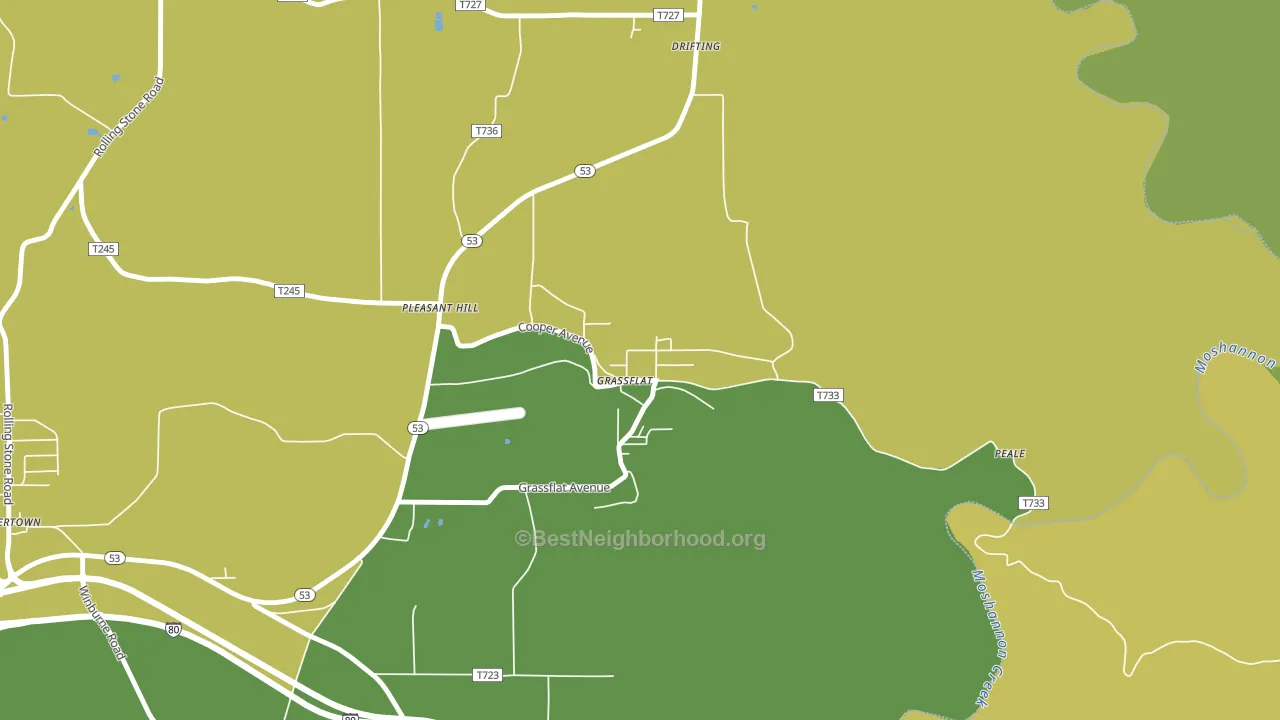 16839, PA block-group voter-turnout map