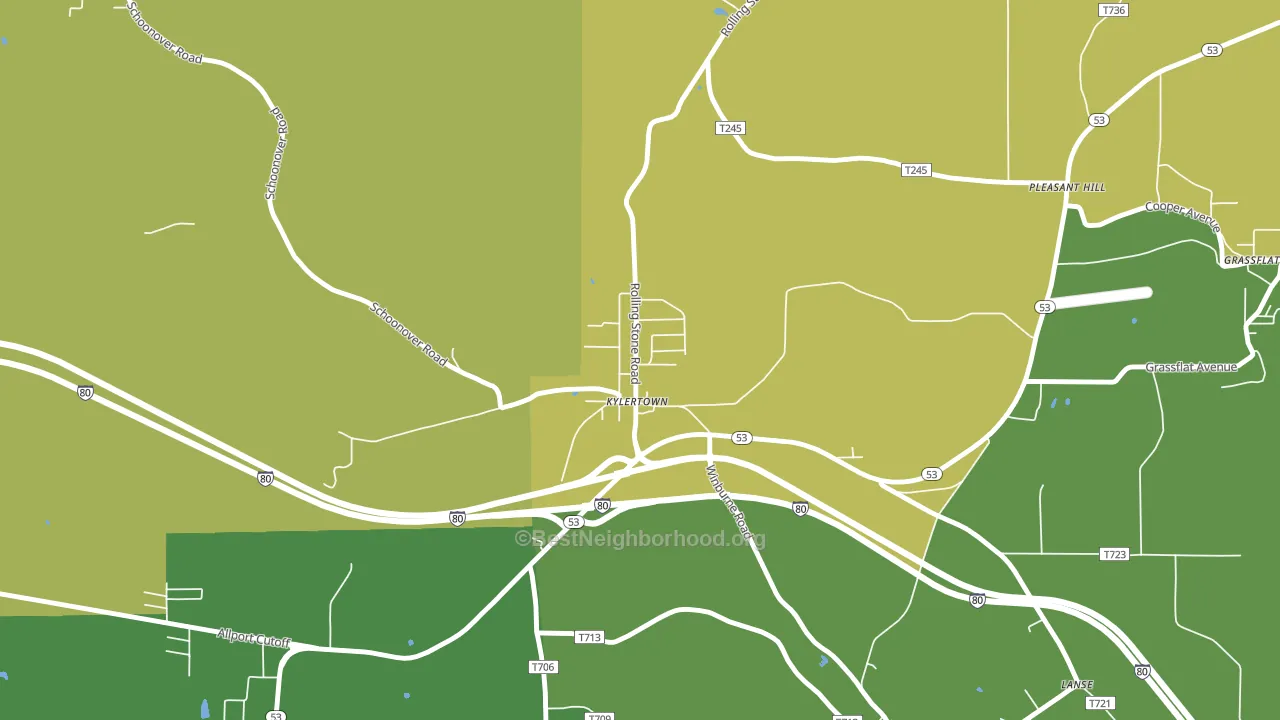 16847, PA block-group voter-turnout map