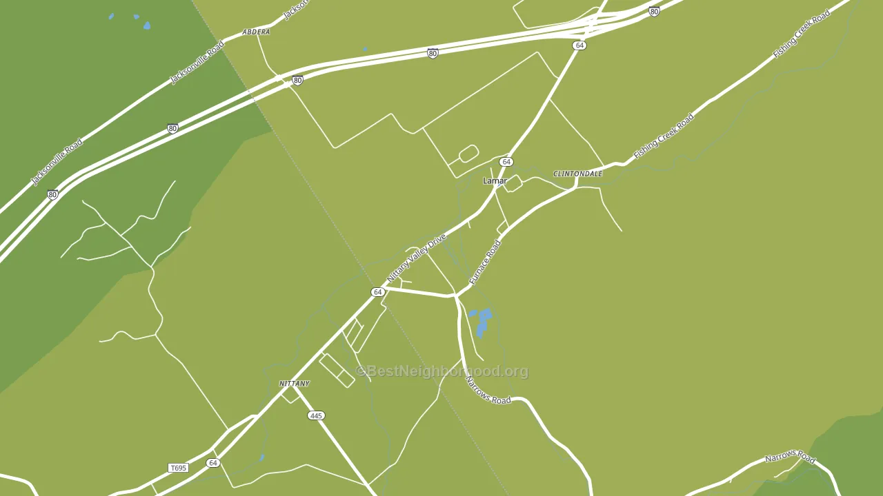 16848, PA block-group voter-turnout map