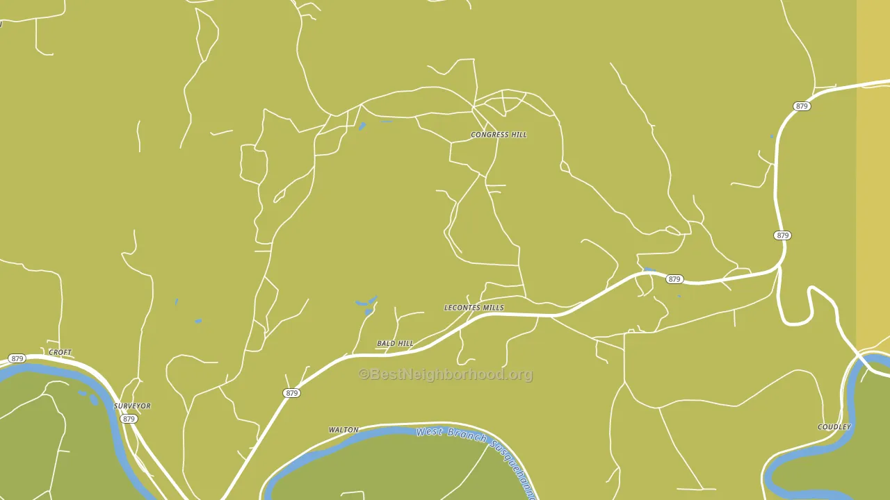 16850, PA block-group voter-turnout map