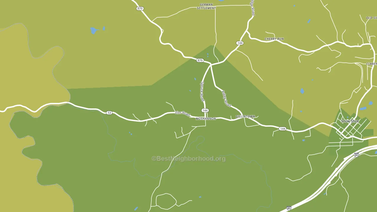 16859, PA block-group voter-turnout map