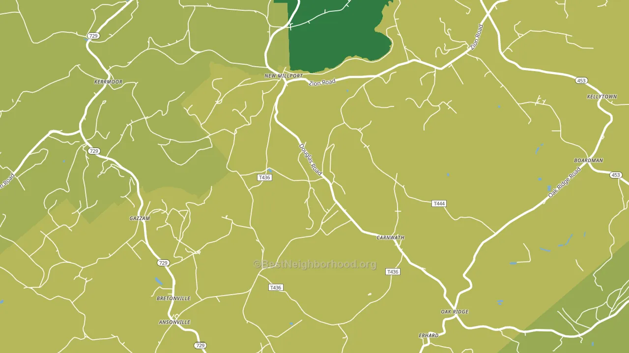 16861, PA block-group voter-turnout map