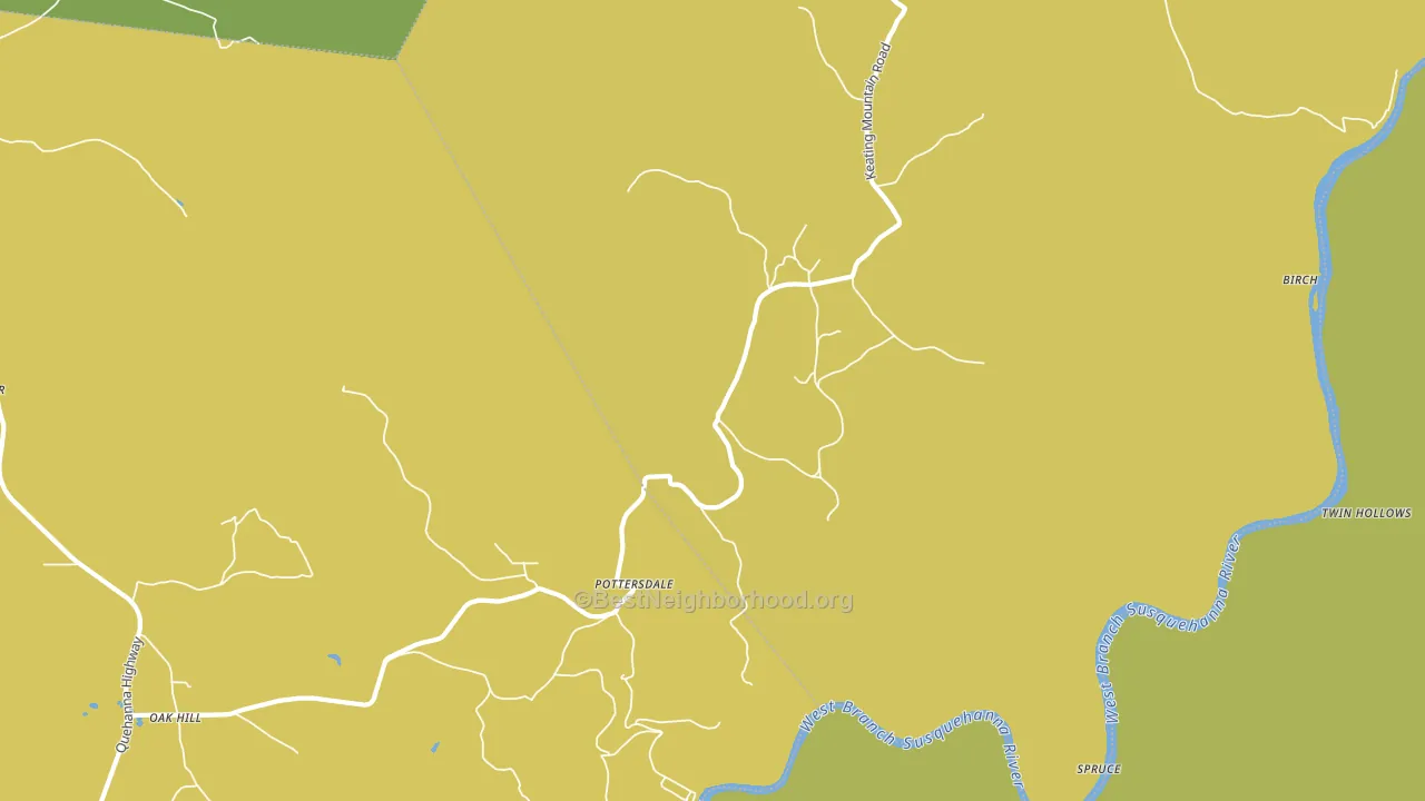 16871, PA block-group voter-turnout map