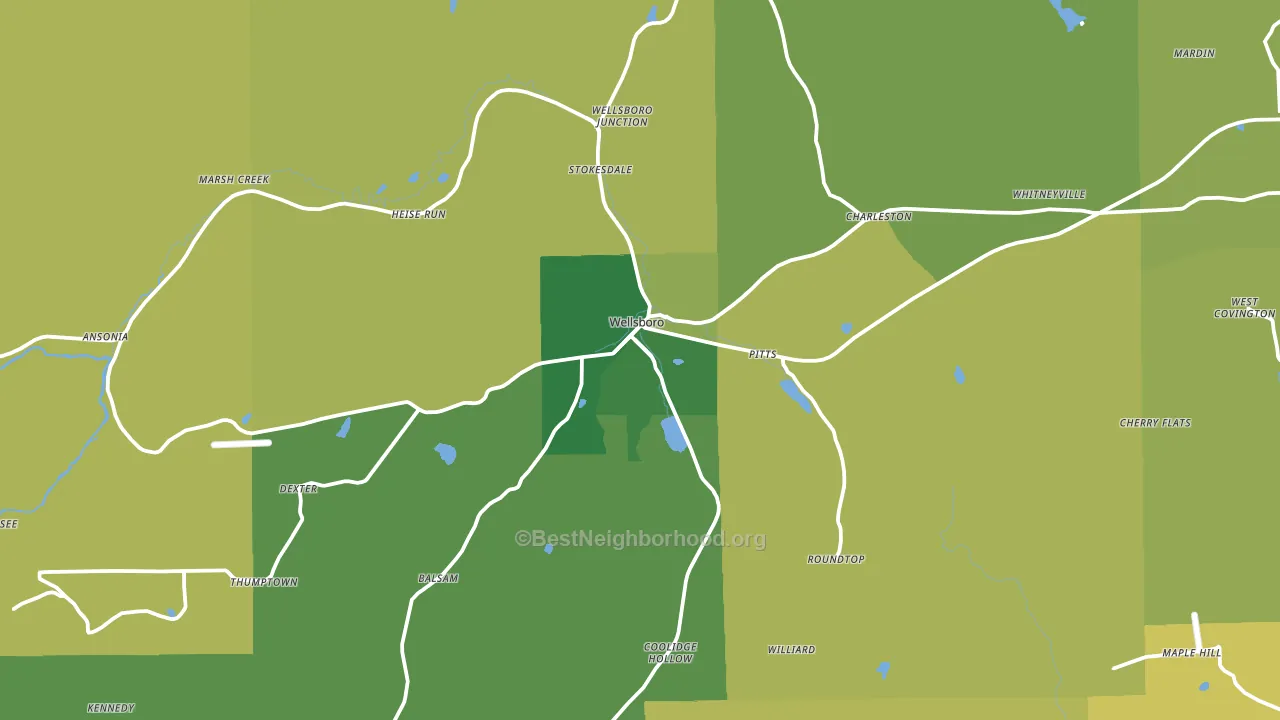 16901, PA block-group voter-turnout map