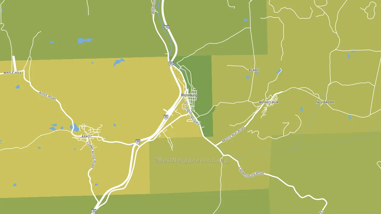 16912, PA block-group voter-turnout map