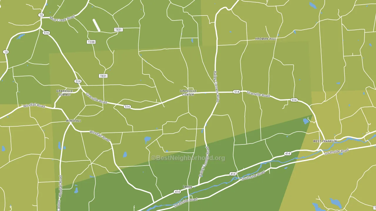 16926, PA block-group voter-turnout map