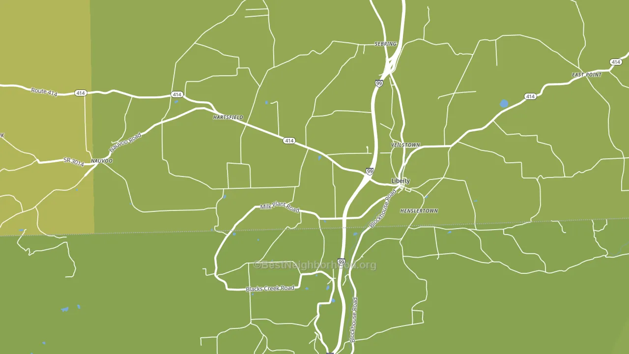 16930, PA block-group voter-turnout map