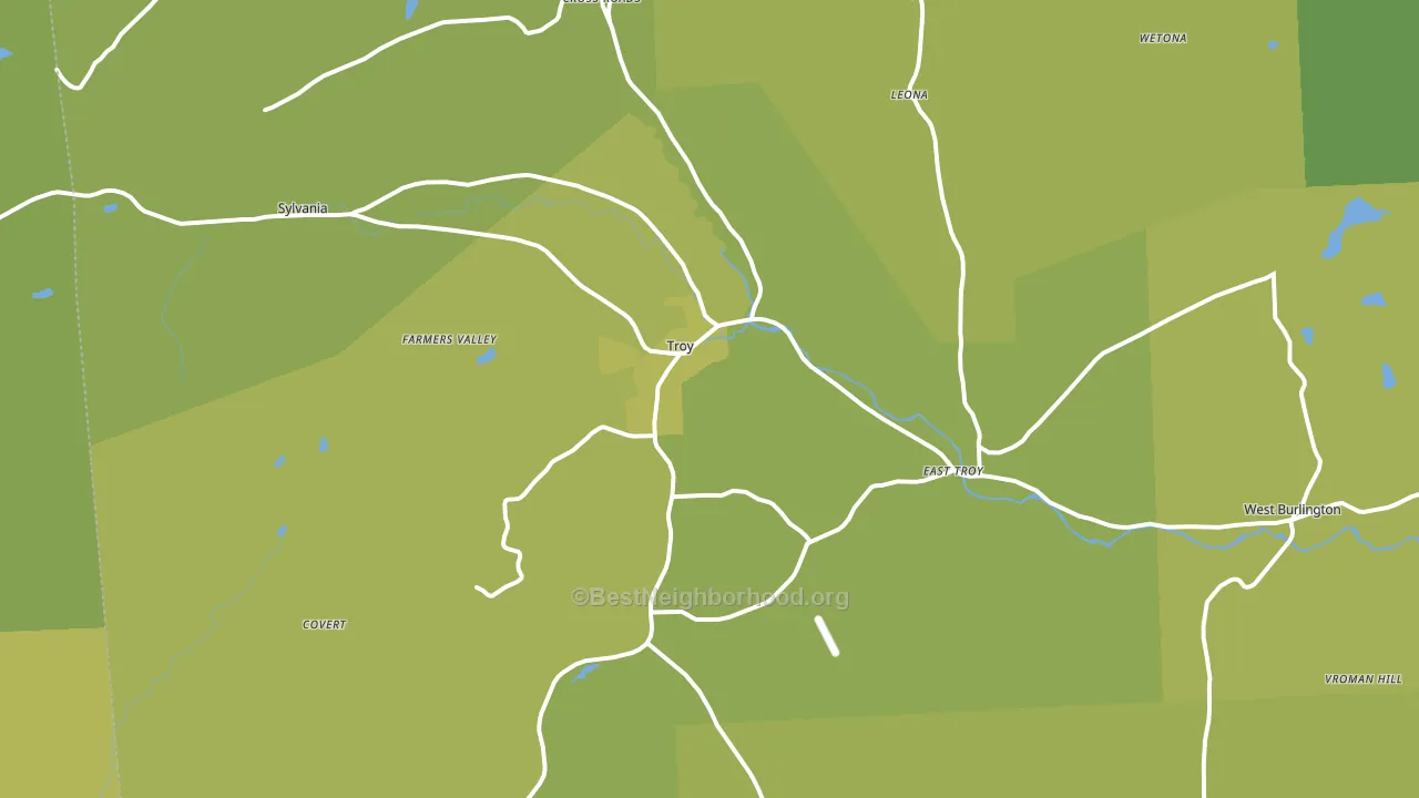 16947, PA block-group voter-turnout map