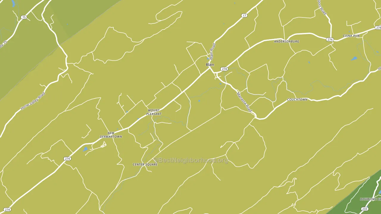 17006, PA block-group voter-turnout map