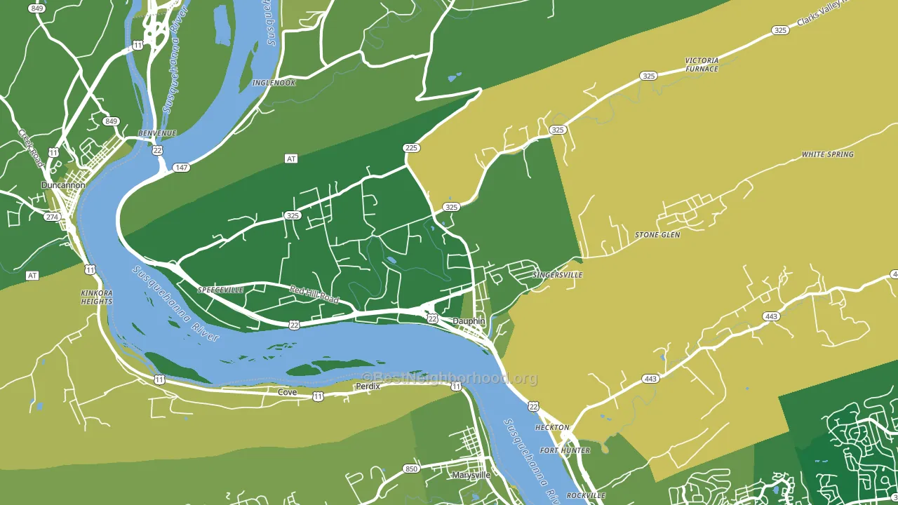 17018, PA block-group voter-turnout map