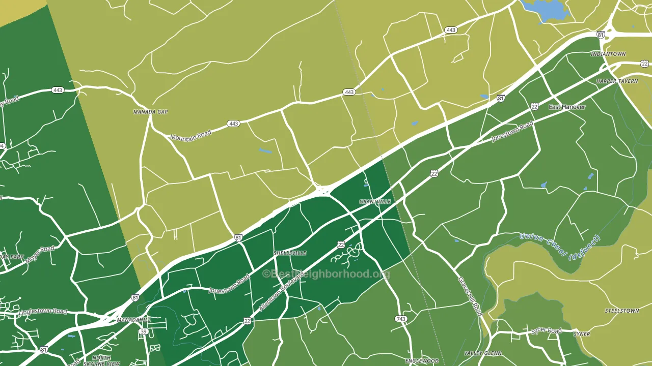 17028, PA block-group voter-turnout map