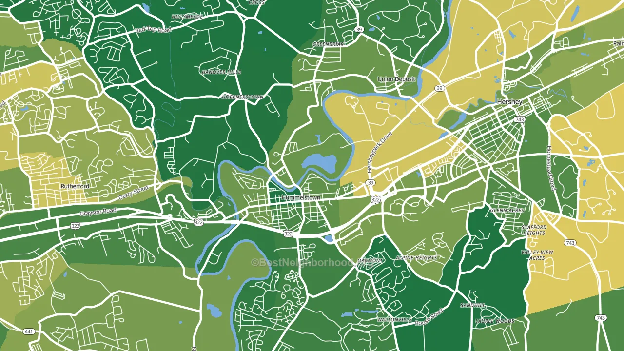 17036, PA block-group voter-turnout map