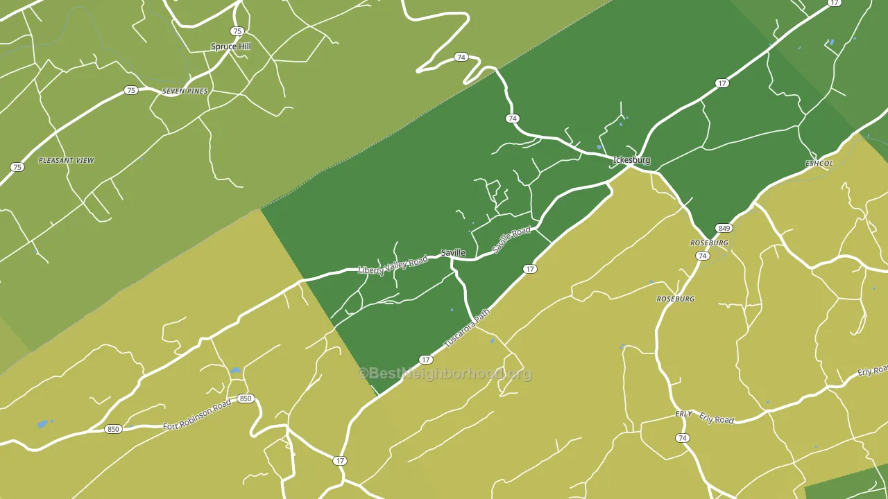 17037, PA block-group voter-turnout map