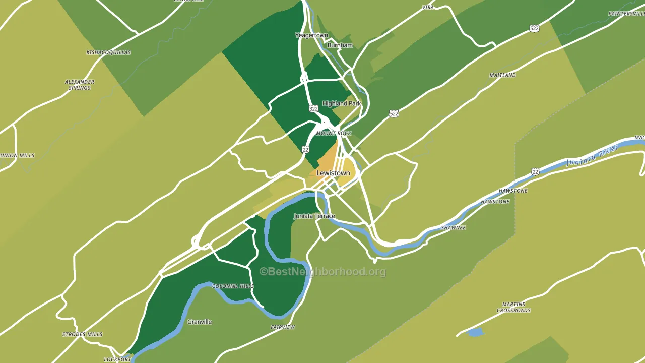 17044, PA block-group voter-turnout map