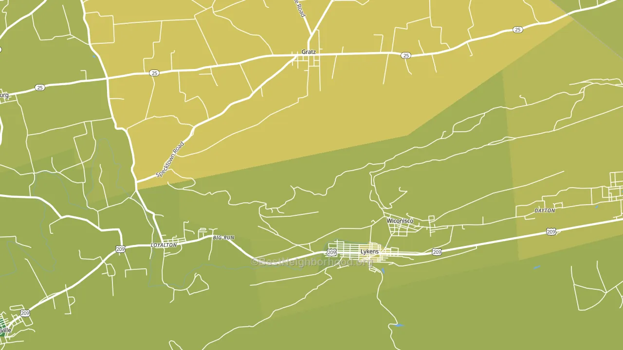 17048, PA block-group voter-turnout map