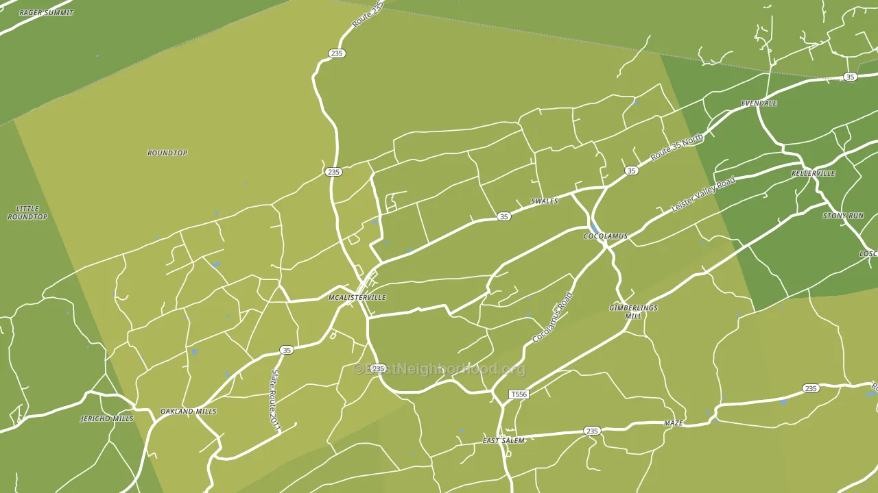 17049, PA block-group voter-turnout map