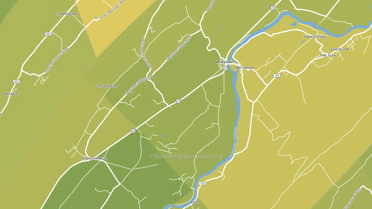 17051, PA block-group voter-turnout map