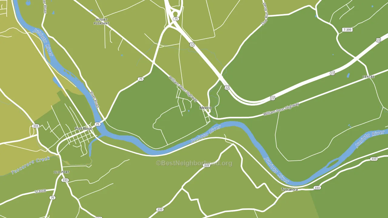 17056, PA block-group voter-turnout map