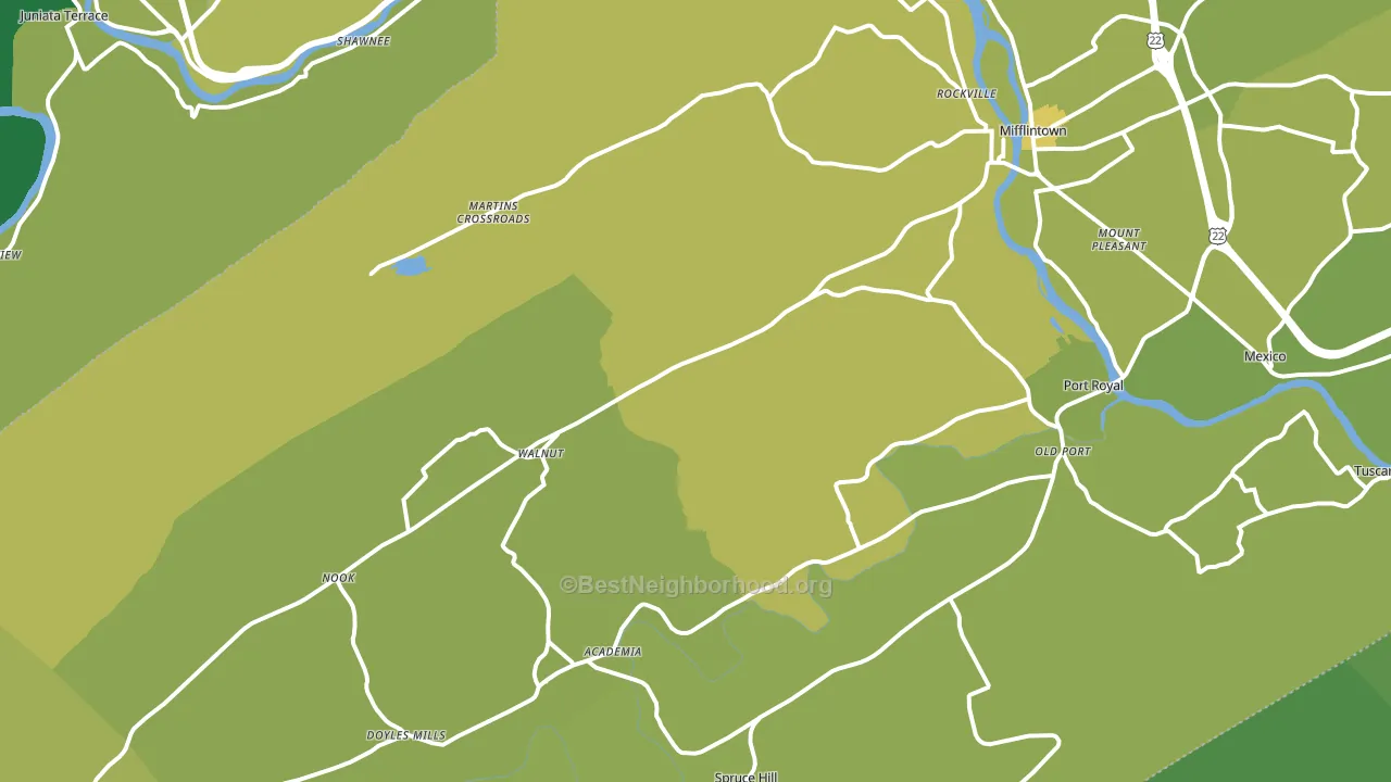 17058, PA block-group voter-turnout map