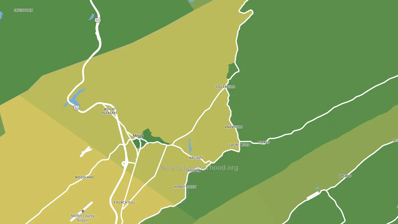 17063, PA block-group voter-turnout map