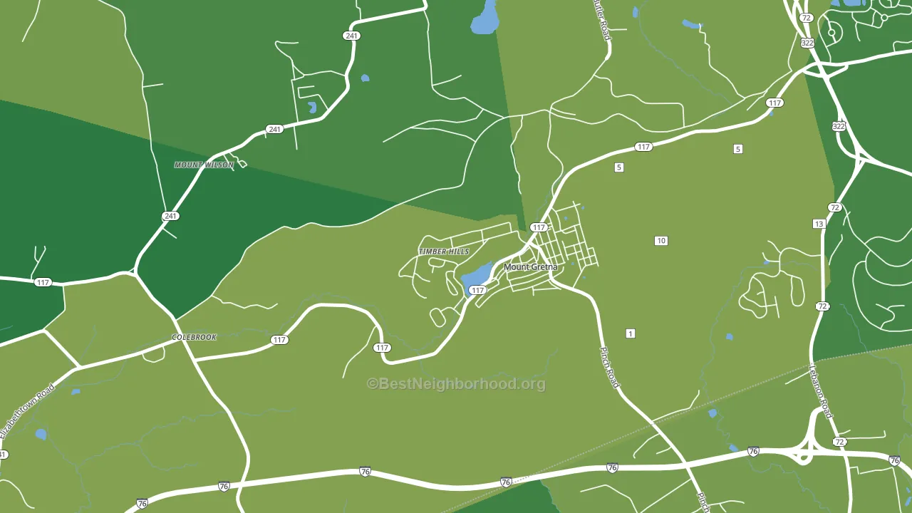 17064, PA block-group voter-turnout map