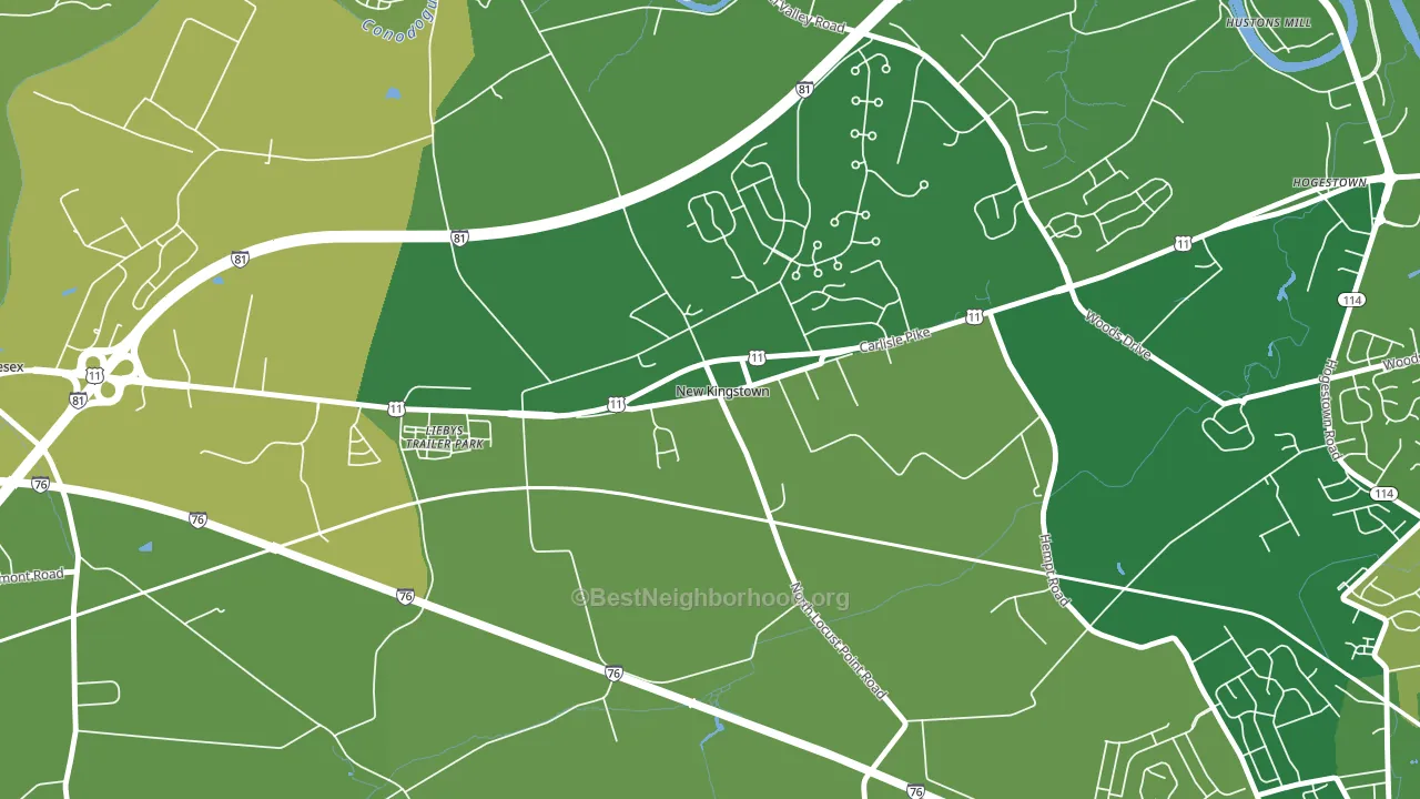 17072, PA block-group voter-turnout map