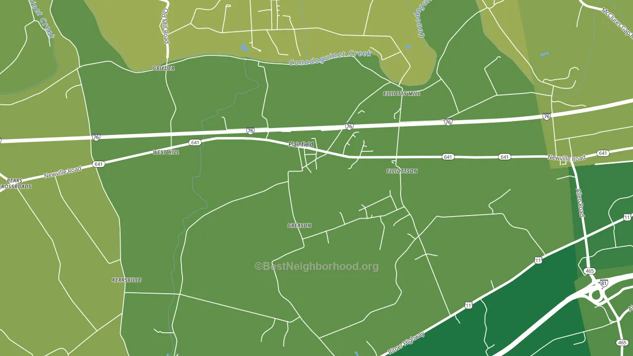 17081, PA block-group voter-turnout map