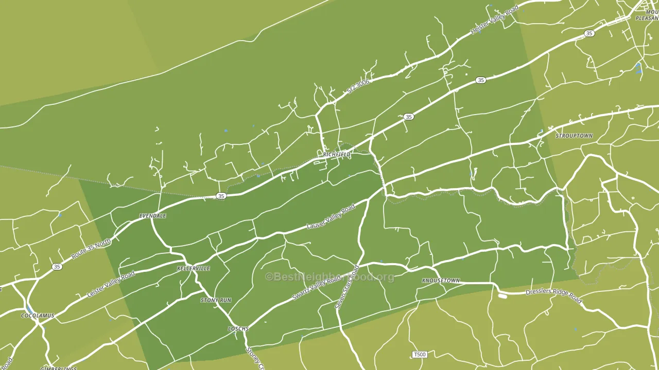 17086, PA block-group voter-turnout map