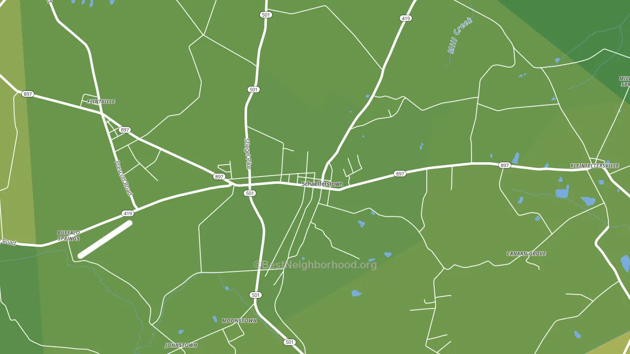 17088, PA block-group voter-turnout map