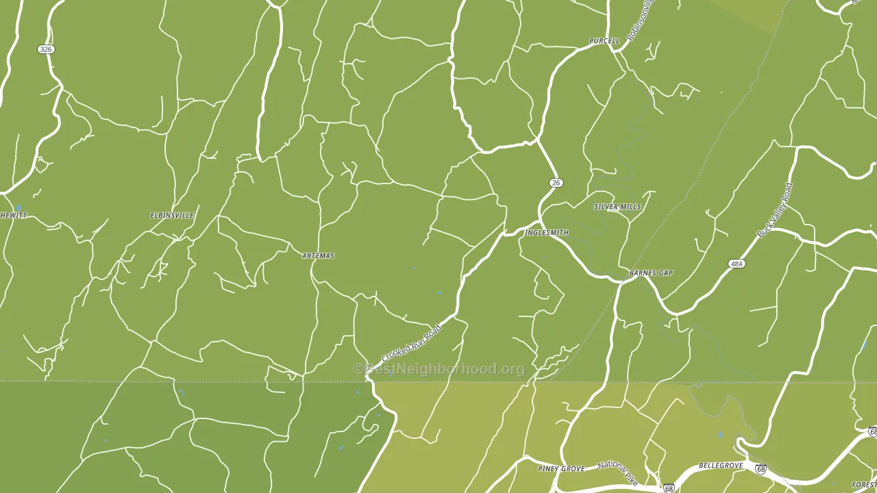 17211, PA block-group voter-turnout map