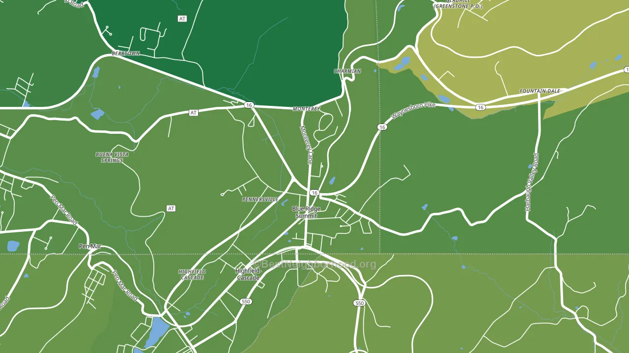 17214, PA block-group voter-turnout map