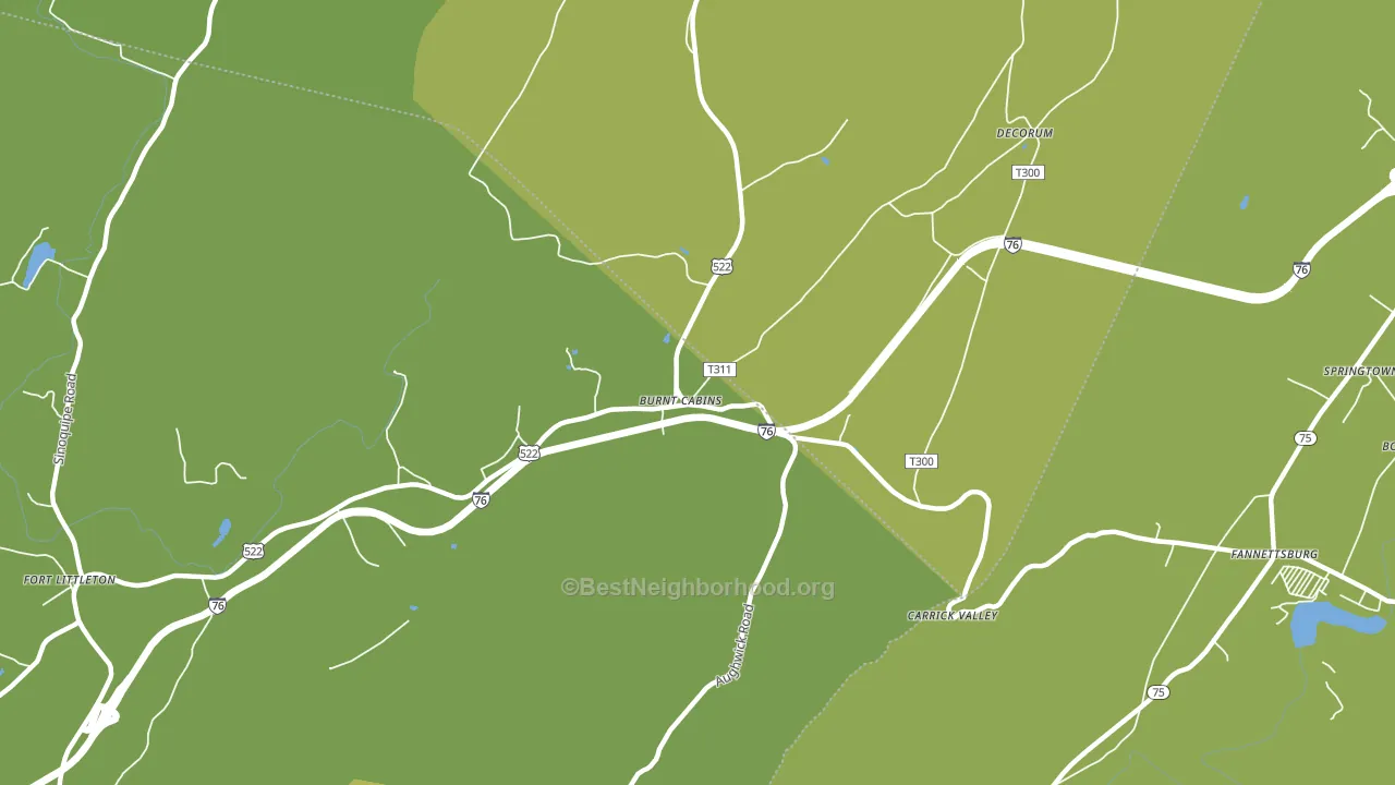 17215, PA block-group voter-turnout map