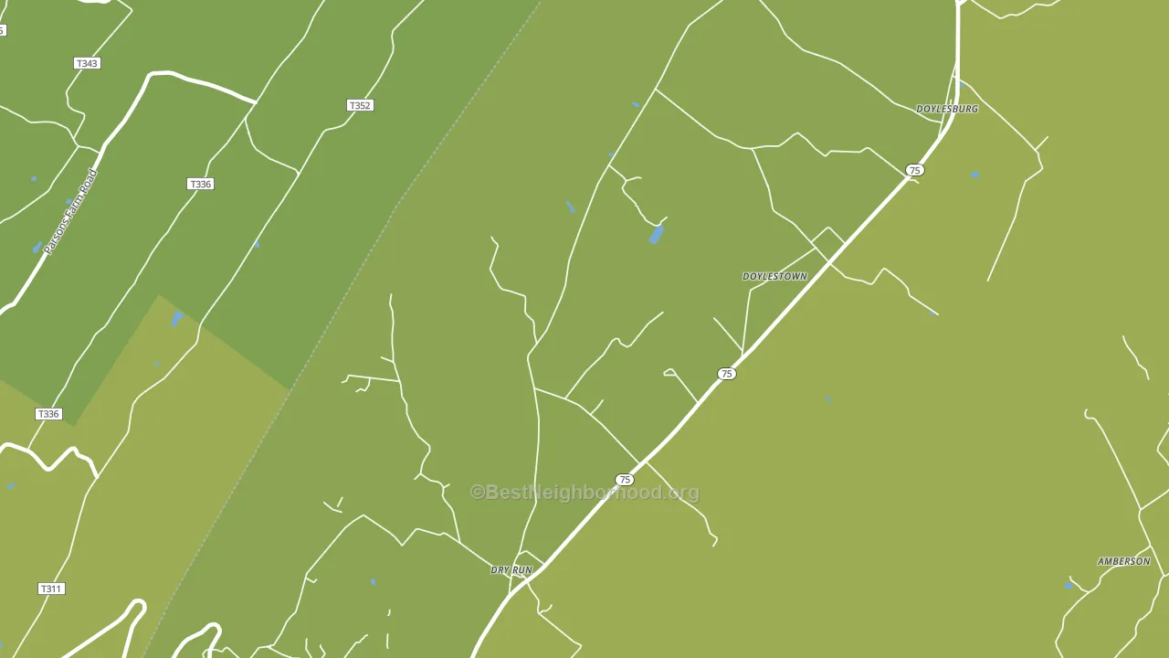 17220, PA block-group voter-turnout map