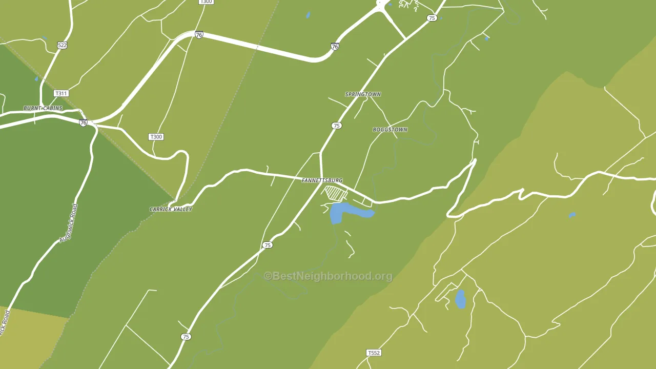17221, PA block-group voter-turnout map