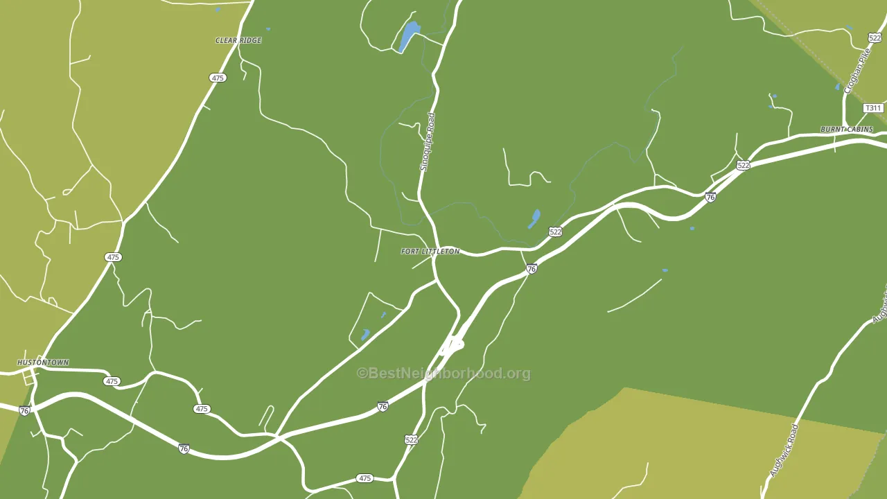 17223, PA block-group voter-turnout map
