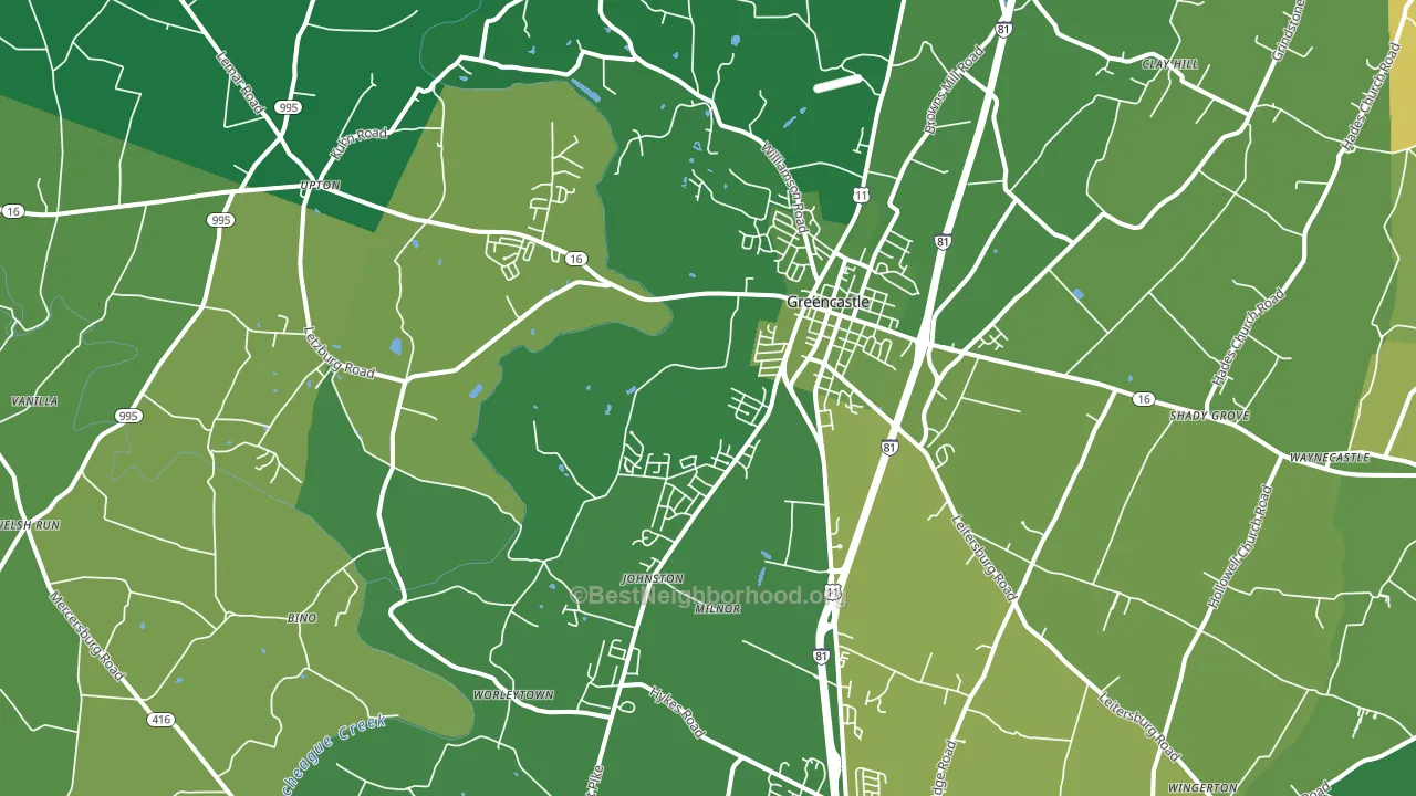 17225, PA block-group voter-turnout map
