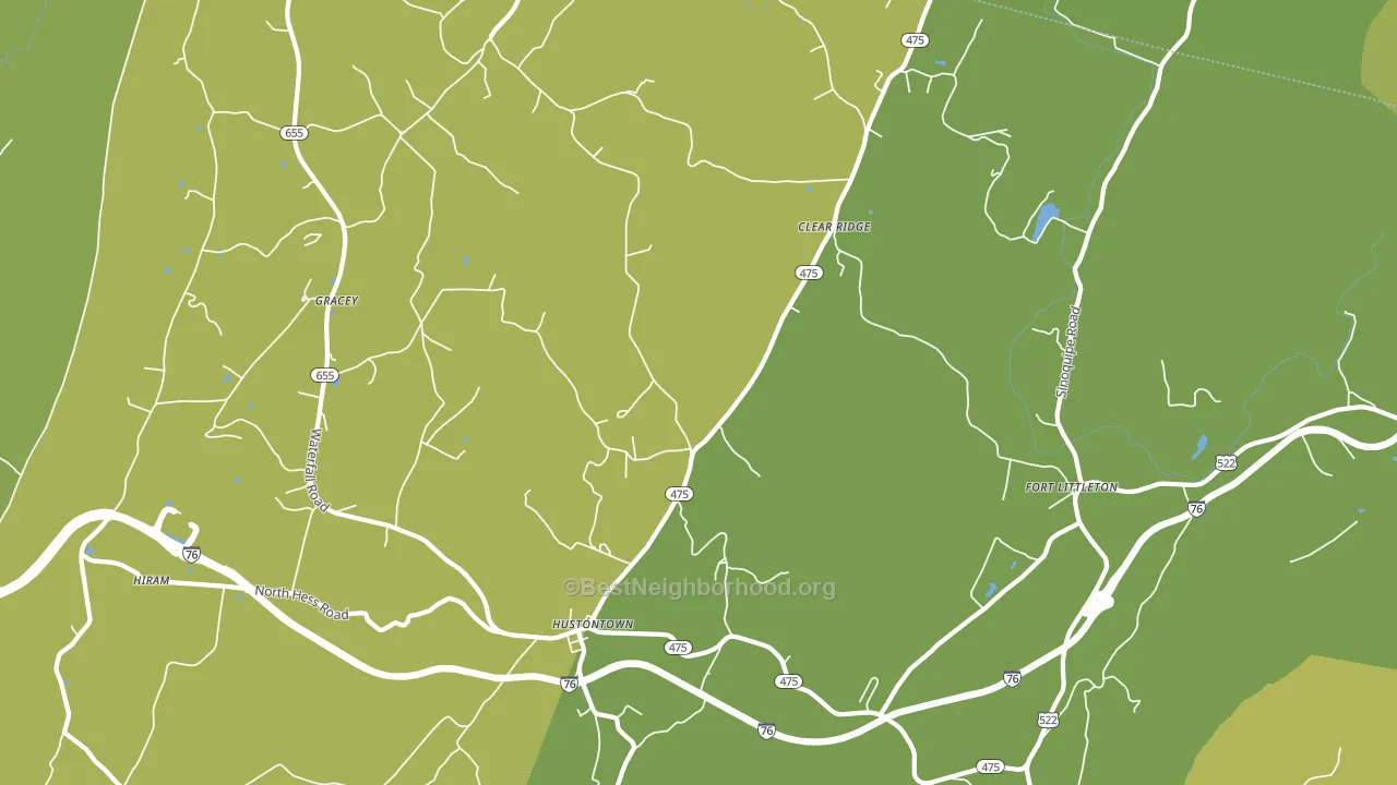 17229, PA block-group voter-turnout map