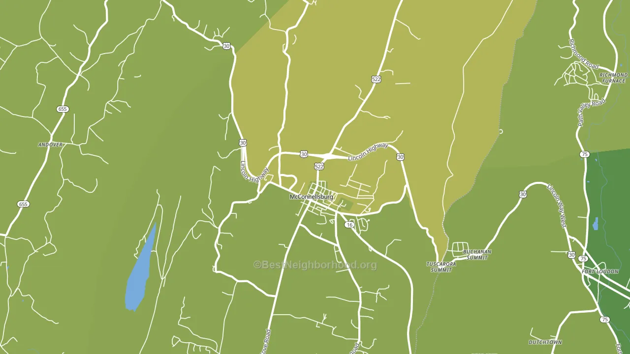 17233, PA block-group voter-turnout map